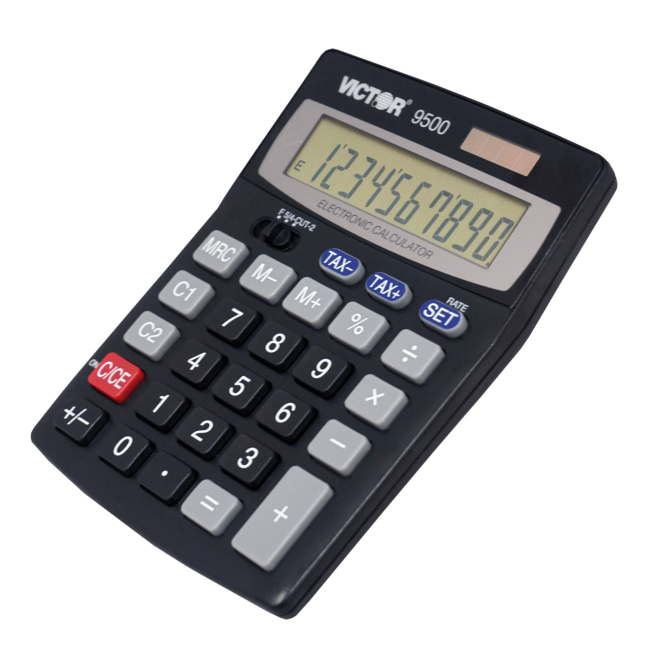 VICTOR® 10-Digit Tax and Currency Conversion Desktop Calculator