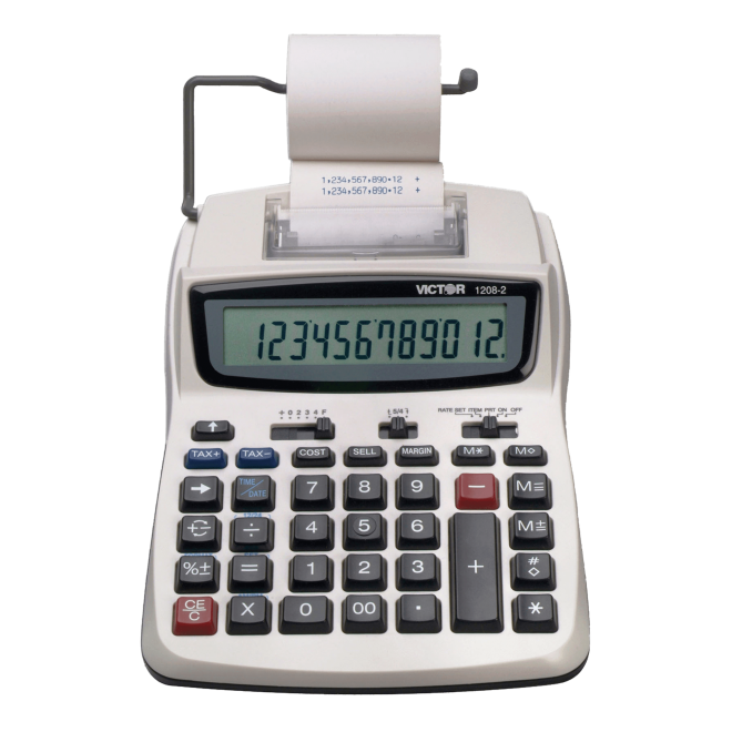VICTOR® 12-Digit Compact Commercial Printing Calculator