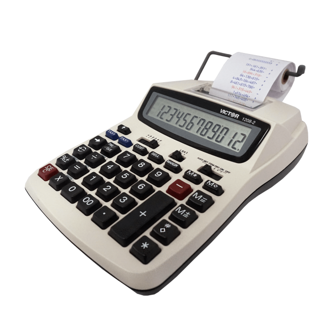 VICTOR® 12-Digit Compact Commercial Printing Calculator