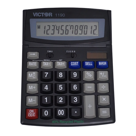 VICTOR® 12-Digit Desktop Display Calculator