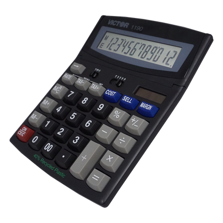 VICTOR® 12-Digit Desktop Display Calculator