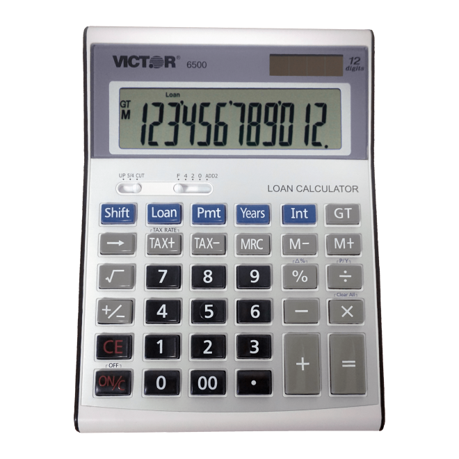 VICTOR® 12-Digit Executive Desktop Financial Calculator with Loan Wizard
