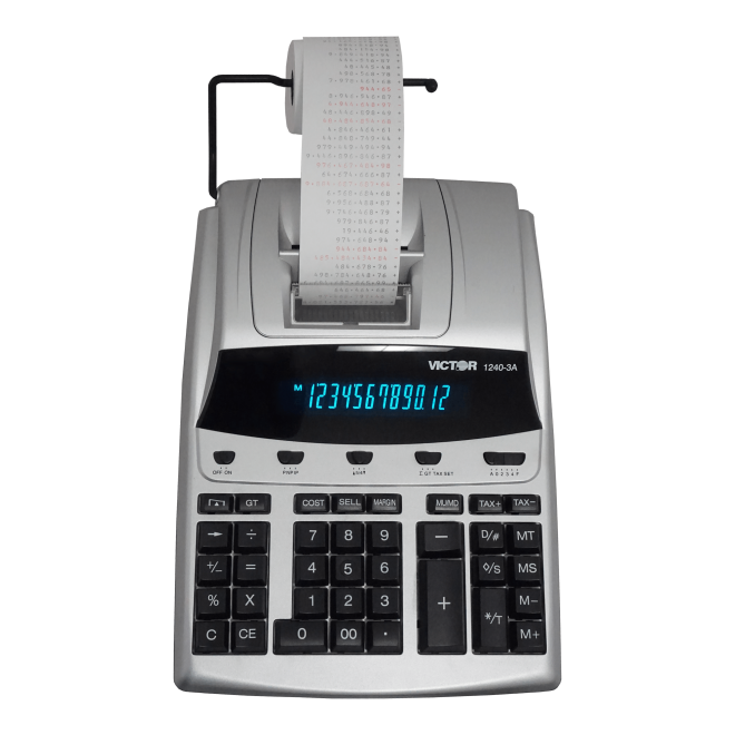 VICTOR® 12-Digit Heavy-Duty Commercial Printing Calculator