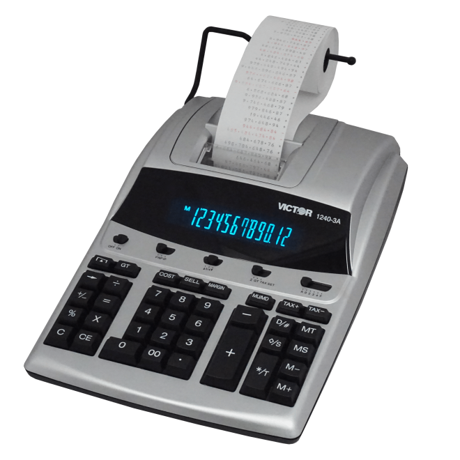 VICTOR® 12-Digit Heavy-Duty Commercial Printing Calculator