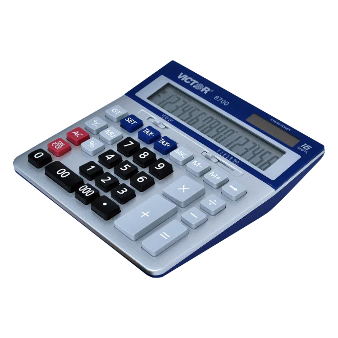 16-digit extra-large desktop calculator with large display and easy-to-read buttons