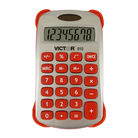 VICTOR® 8-Digit Handheld Calculator with Cover