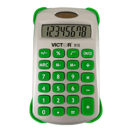 VICTOR® 8-Digit Handheld Calculator with Cover