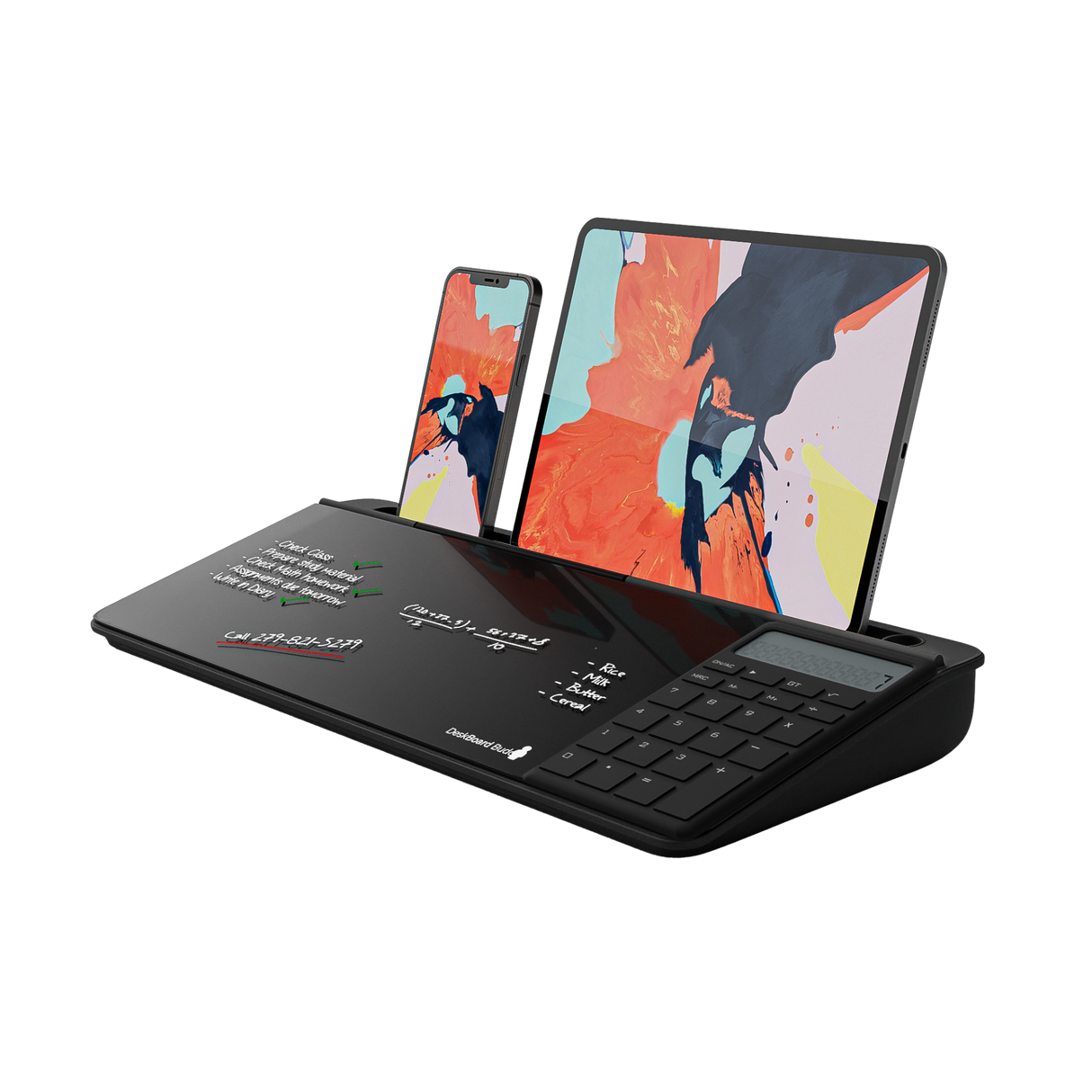 DeskBoard Buddy – Desk Organizer with Calculator or Wireless Charger