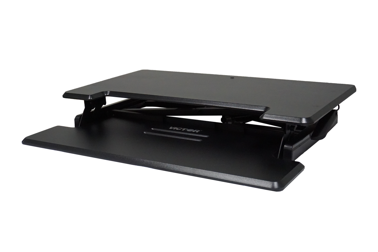 VICTOR® High Rise™ Compact Adjustable Height Standing Desk with Keyboard Tray