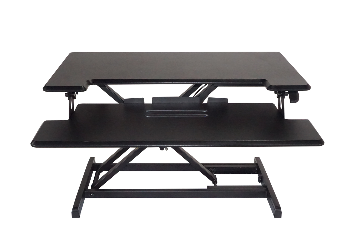 VICTOR® High Rise™ Compact Adjustable Height Standing Desk with Keyboard Tray