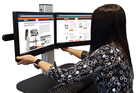 VICTOR® High Rise™ Dual Monitor Standing Desk