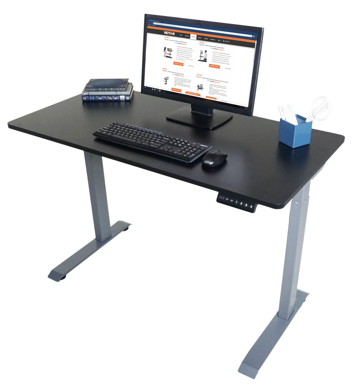VICTOR® High Rise™ Electric Adjustable Height Full Standing Desk (DC840)