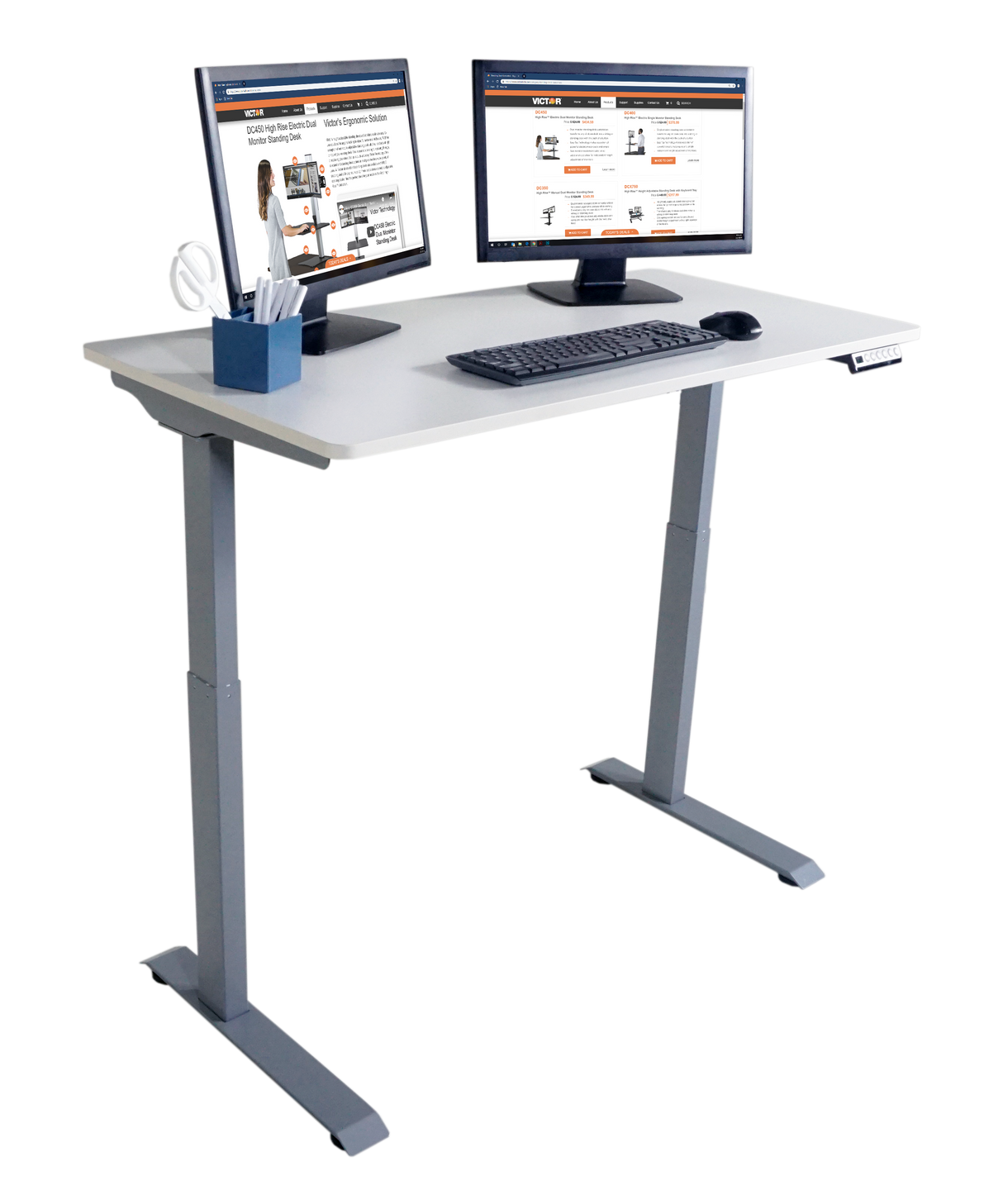 VICTOR® High Rise™ Electric Adjustable Height Full Standing Desk (DC840)