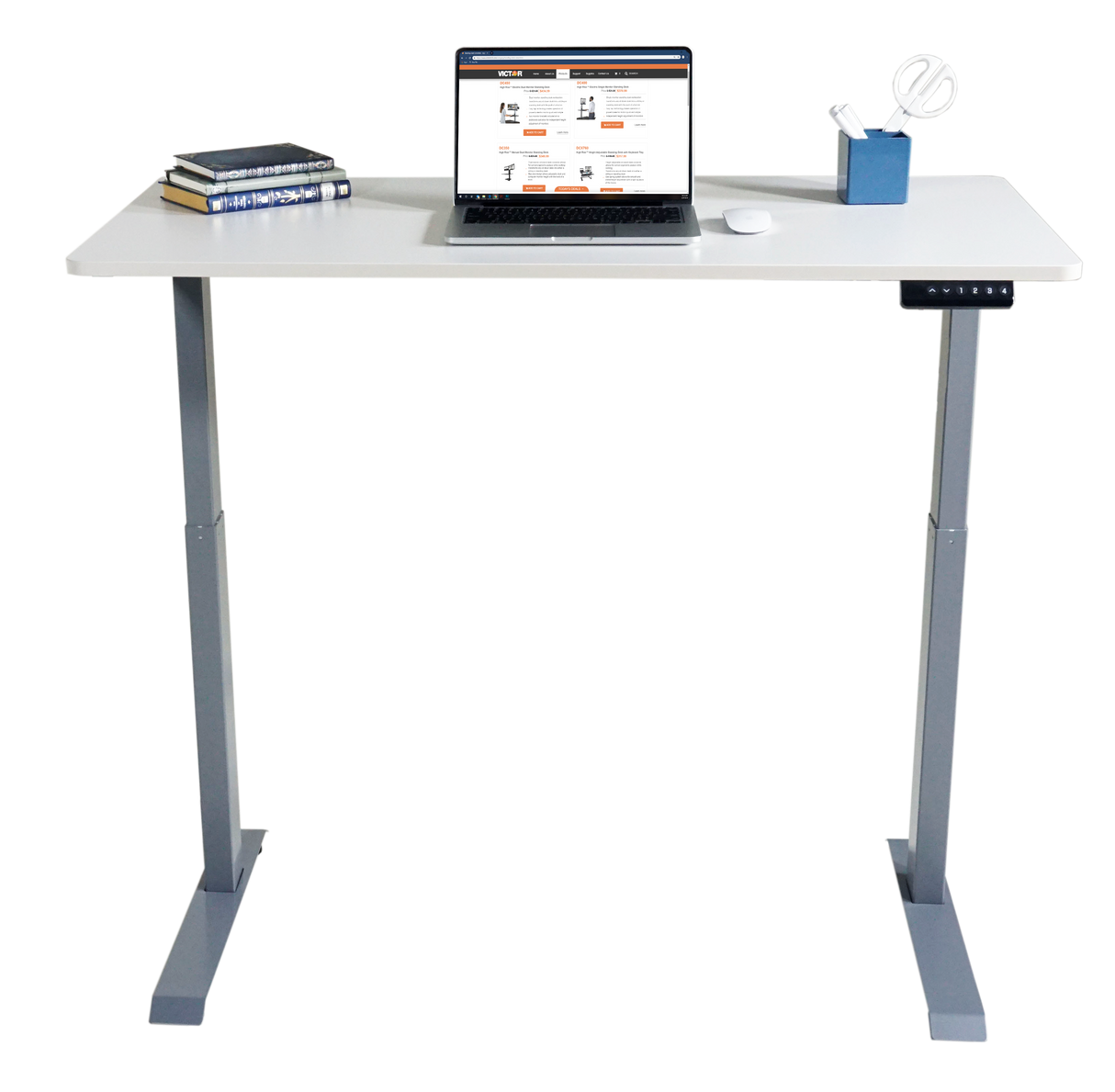 VICTOR® High Rise™ Electric Adjustable Height Full Standing Desk (DC840)