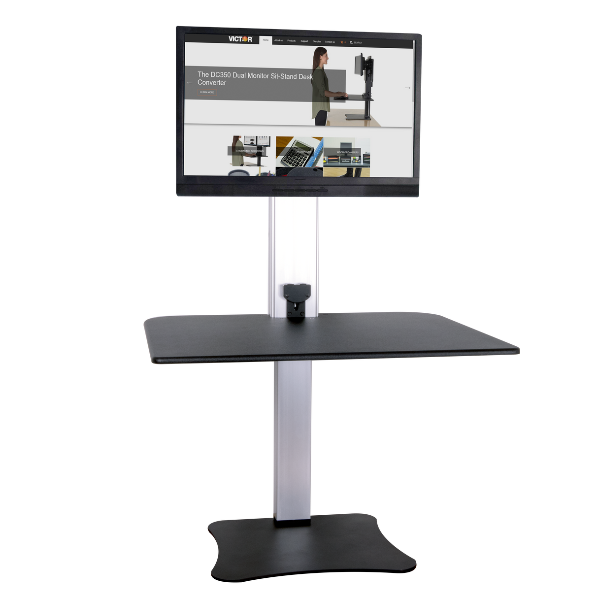 VICTOR® High Rise™ Electric Single Monitor Standing Desk