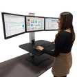 VICTOR® High Rise™ Electric Triple Monitor Standing Desk