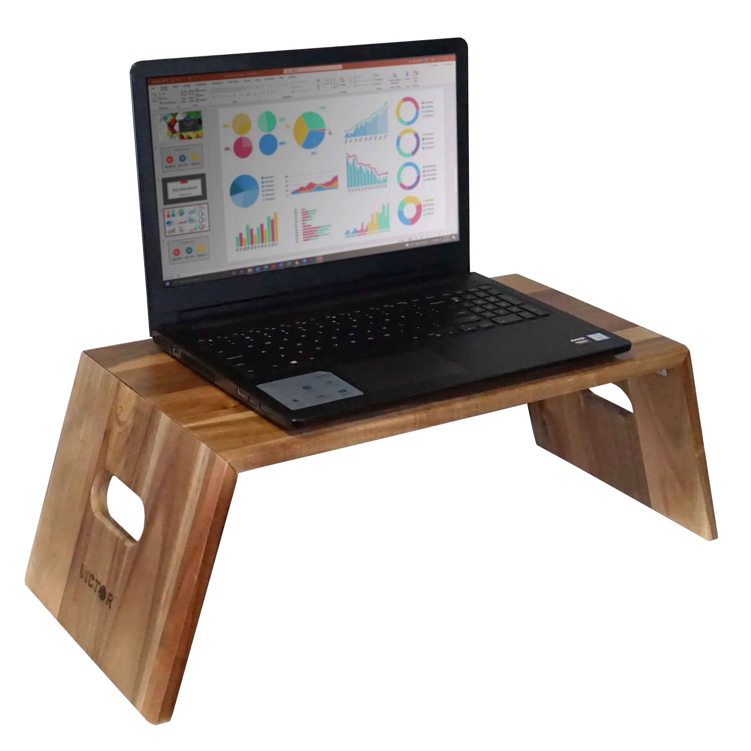 おんなページ　机台 VICTOR® Standing Laptop Desk | Adjustable Foldable Wooden Desk