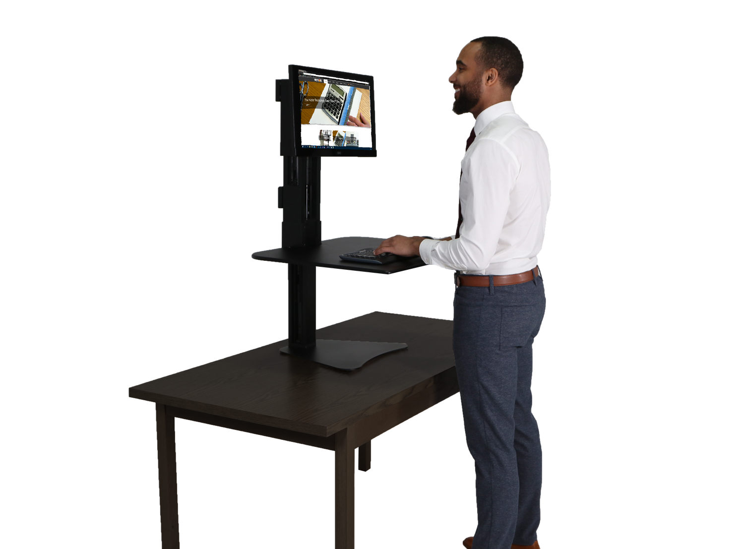 VICTOR® High Rise™ Single Monitor Standing Desk