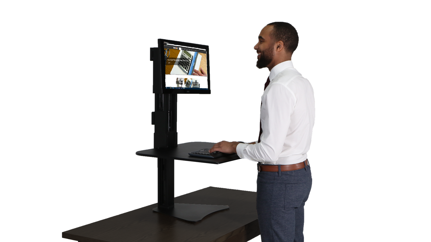 VICTOR® High Rise™ Single Monitor Standing Desk