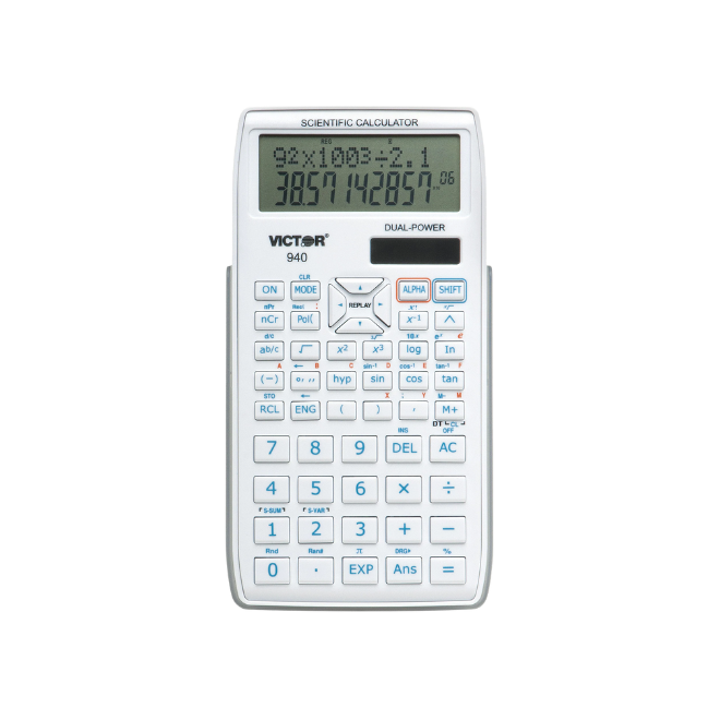 VICTOR® Scientific Calculator with 2 Line Display