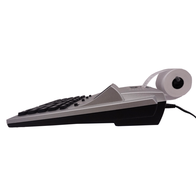 VICTOR® Silver 12-Digit Commercial Printing Calculator