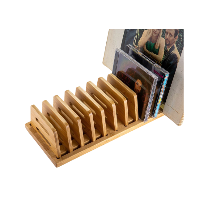 Bamboo Small Adjustable File Sorter
