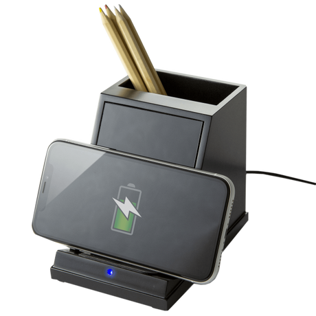 Wireless Phone Charger with Pencil Cup