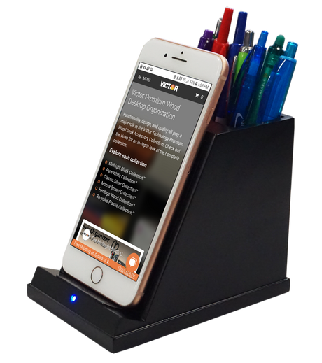 Wireless Phone Charger with Pencil Cup