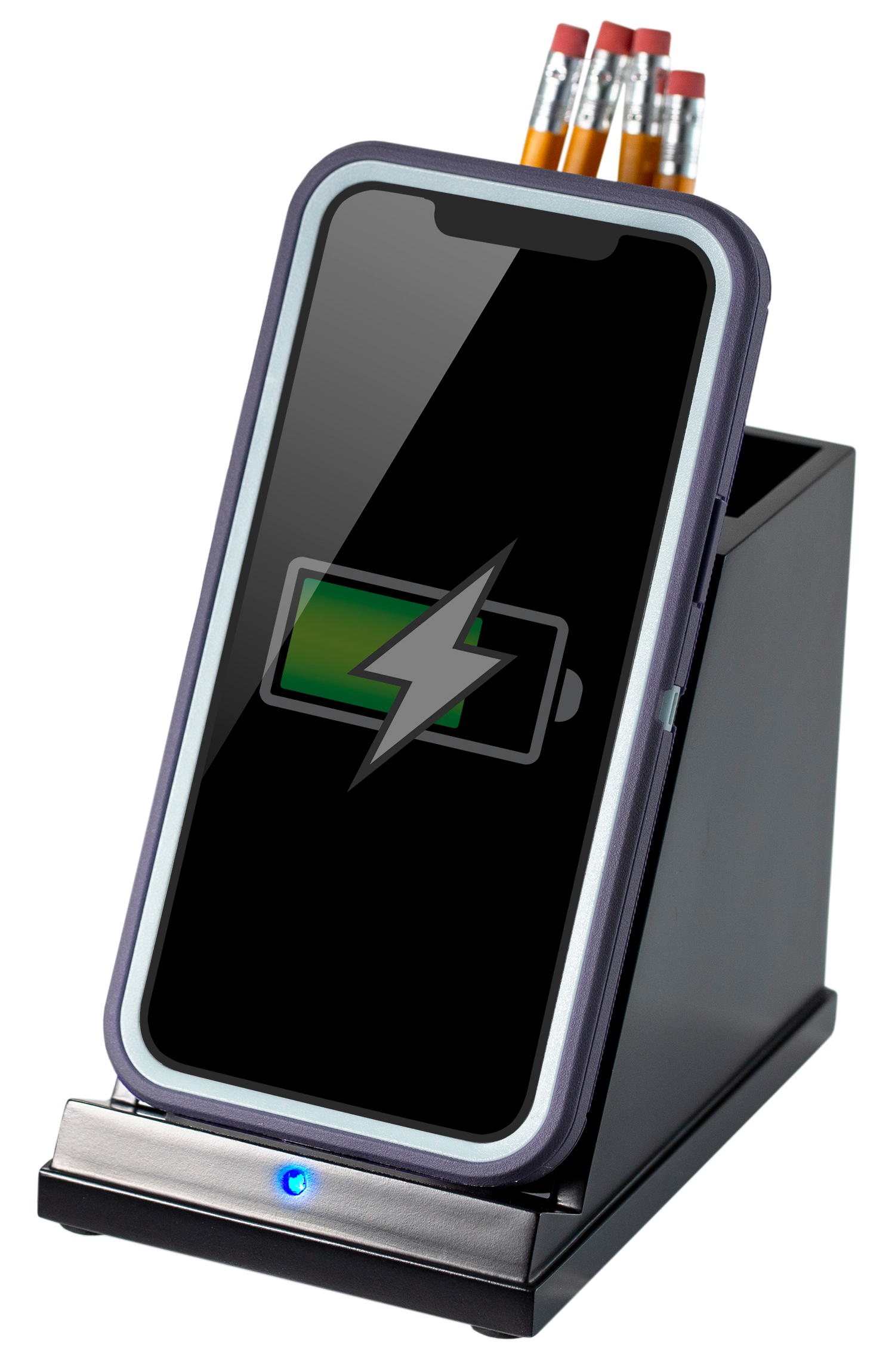 Wireless Phone Charger with Pencil Cup