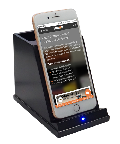 Wireless Phone Charger with Pencil Cup