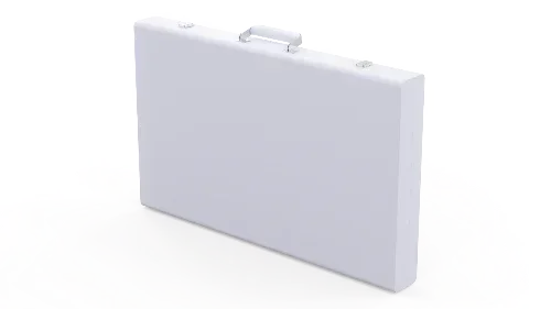 White portable folding desk for home office or school workspace setup