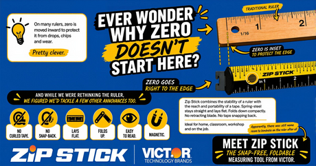 Why Doesn't Every Ruler Start at the Edge? And Why Zip Stick Does.