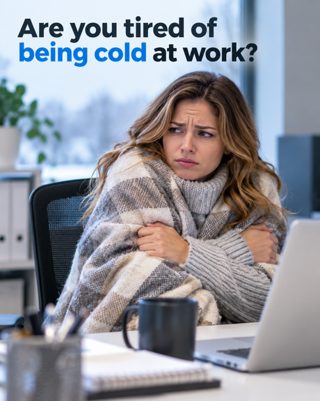 Stay Warm at Work or Home with the Heetz™ Foot and Leg Warmer Deluxe