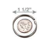 1 1/2-inch diameter loose leaf rings