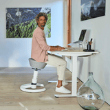 Aeris Swopper Ergonomic Office Stool with Glides
