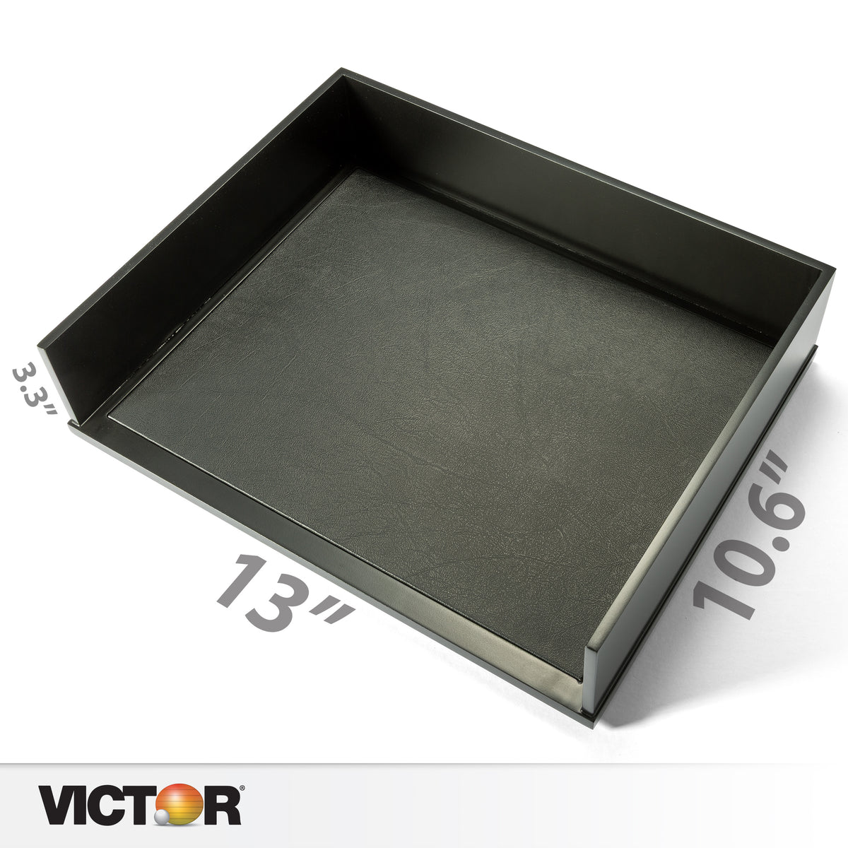 VICTOR® Stacking Letter Tray Desk Organizer – Solid Wood Side-Load Paper Tray - Stackable up to 5 High
