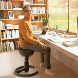 Aeris Swopper Ergonomic Office Stool with Glides