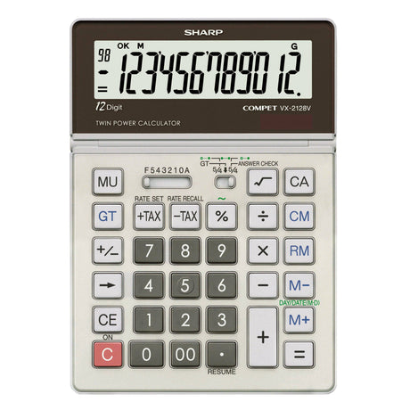 12-Digit Commercial Desktop Calculator