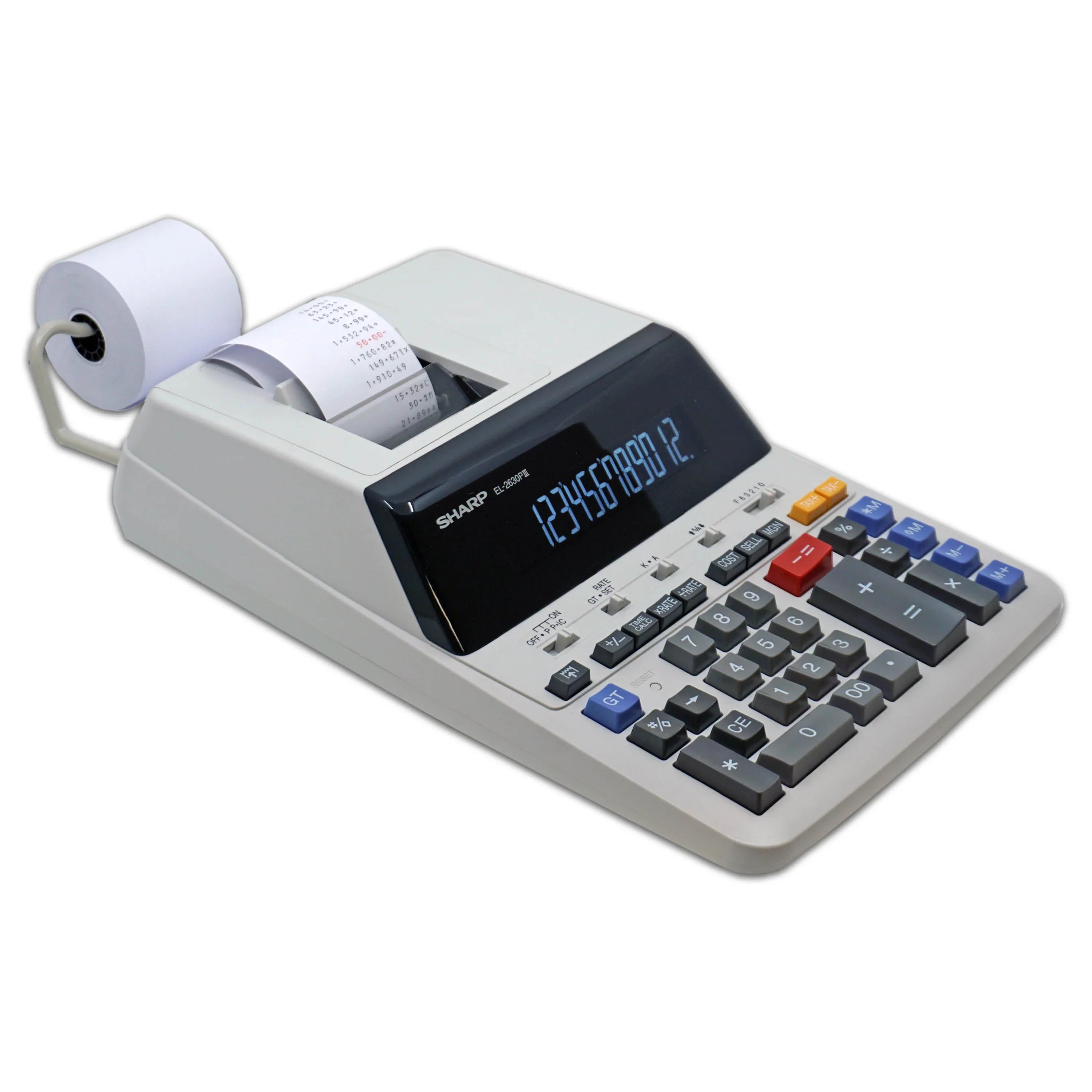 Mathematik On Top Tonight 12インチ Sharp 12-Digit Commercial Printing Calculator with 4.8 LPS Printer