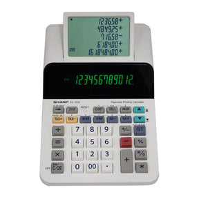 SHARP Calculators 12-digit compact paperless printing calculator with 5-line LCD display