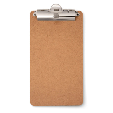 12-Pack 5-inch x 9-inch Receipt Clipboards with Low Profile Top Metal Clip & Pen Holder
