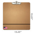 Officemate® 13.25-inch x 13.25-inch brown artist sketch board with metal clip
