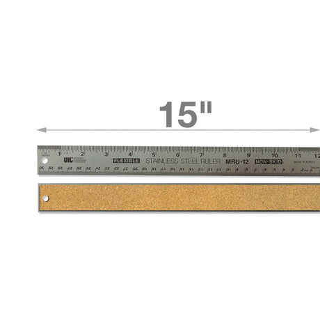 15-inch Stainless Steel Metal Ruler