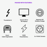 Lon:HUB Pro – Thunderbolt 4 Docking Station for 8K & Multi-Display Workspaces