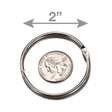 2-inch diameter loose leaf rings