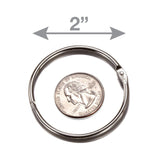 2-inch diameter loose leaf rings