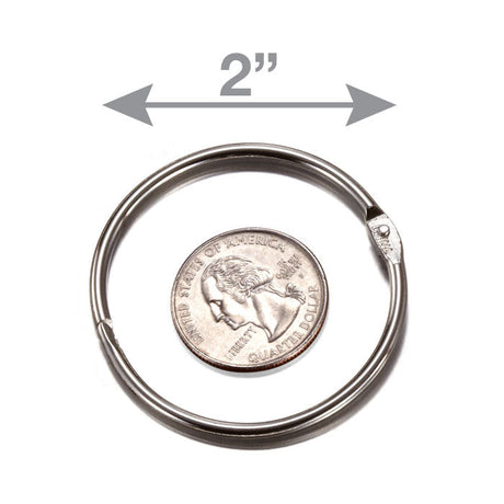 2-inch diameter loose leaf rings