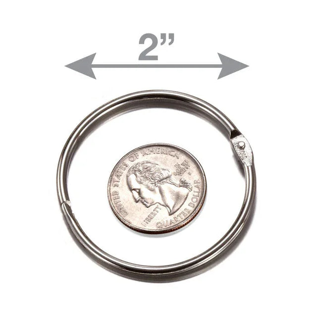2-inch diameter loose leaf rings