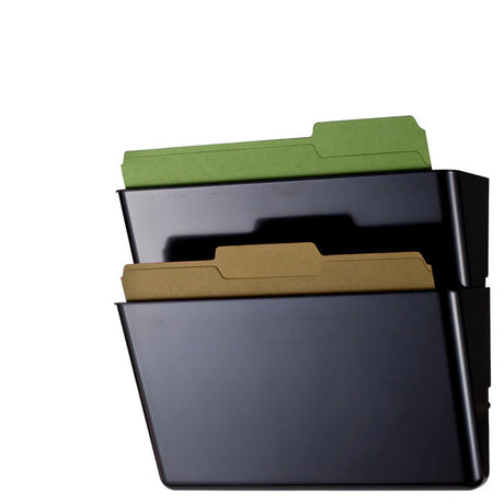 2-Pack Officemate® Letter Wall File - Black