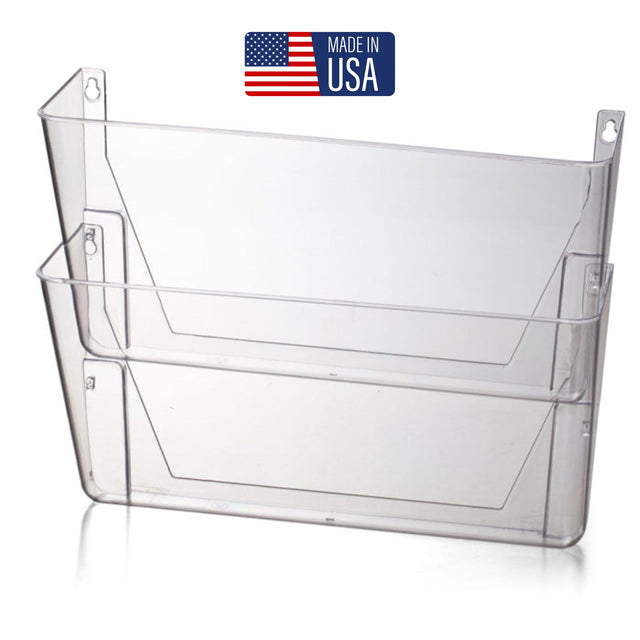 2-Pack Officemate® Letter Wall File - Clear